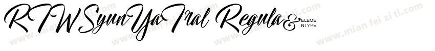 RTWSyunYaTral Regula字体转换